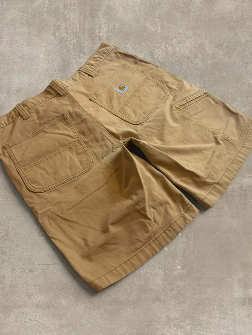 Carhartt Canvas Work Shorts Mens 38 Tan Carhartt Brown Relaxed Fit